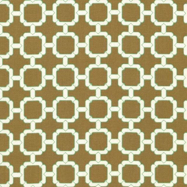 Kasmir Cozumel Fret Walnut Fabric