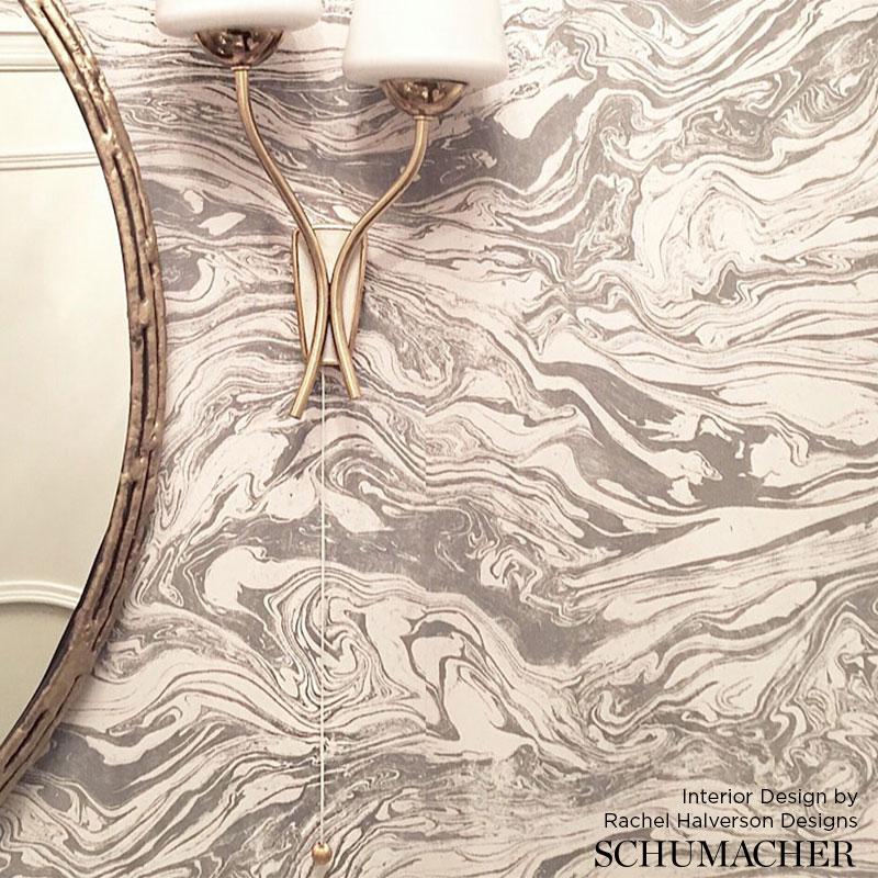 Schumacher Romeo Lapis Wallpaper