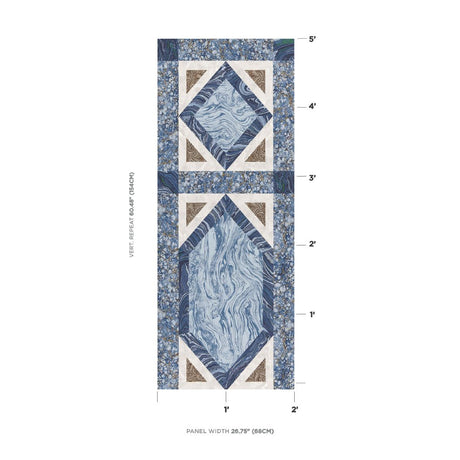 Schumacher Mongiardino Lapis Wallpaper