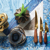 Schumacher Mongiardino Lapis Wallpaper