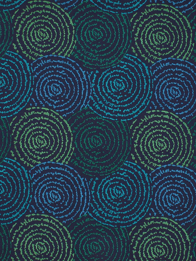 Scalamandre Coriolis Ocean Deep Fabric
