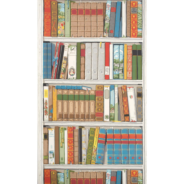 Brunschwig & Fils BIBLIOTHEQUE MULTICOLOR Wallpaper