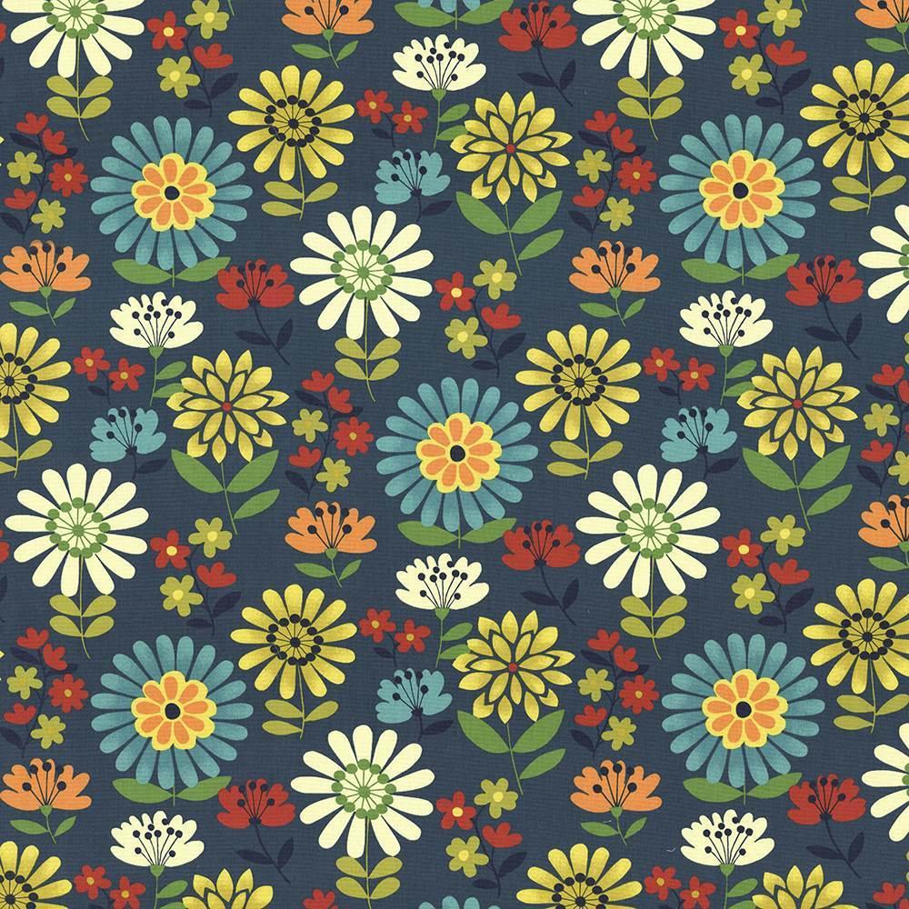 Kasmir Daisy Daze Caspian Fabric