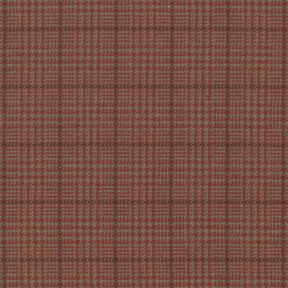 Kasmir Dashing Plaid Rust Fabric