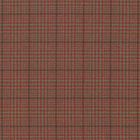 Kasmir Dashing Plaid Rust Fabric