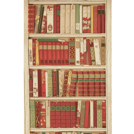 Brunschwig & Fils BIBLIOTHEQUE RED Wallpaper