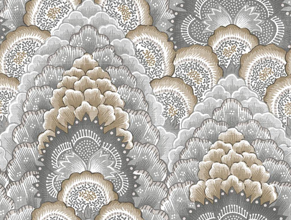 Gaston Y Daniela Ganges Gris/Marron Wallpaper