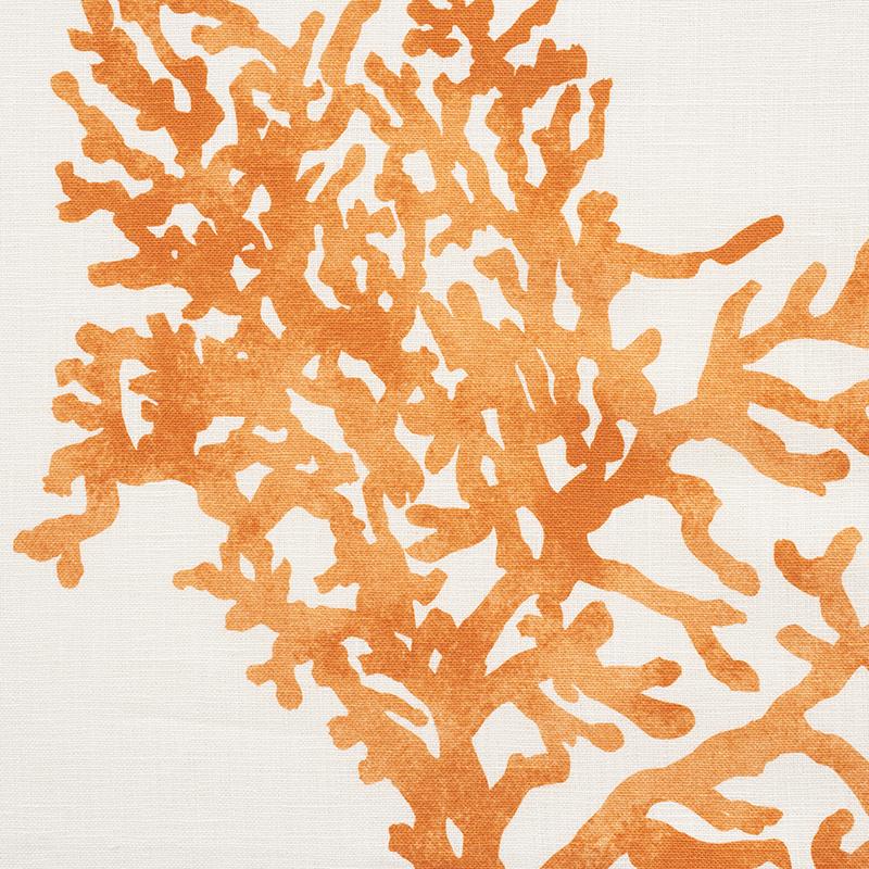 Schumacher Great Barrier Reef Orange Fabric