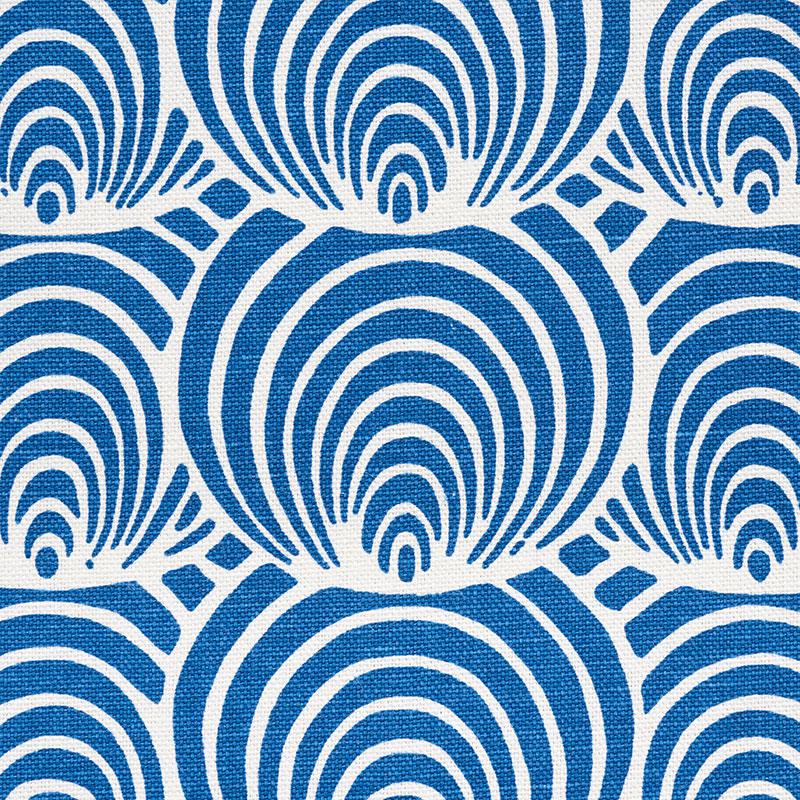 Schumacher Coralline Blue Fabric