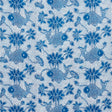 Schumacher Lotus Batik Indigo Fabric