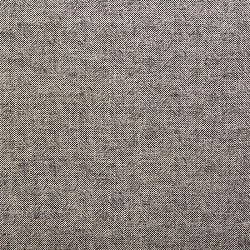 Schumacher Caro Herringbone Charcoal Fabric