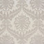 Schumacher Crawford Damask Platinum Fabric