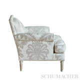 Schumacher Crawford Damask Platinum Fabric