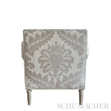 Schumacher Crawford Damask Platinum Fabric