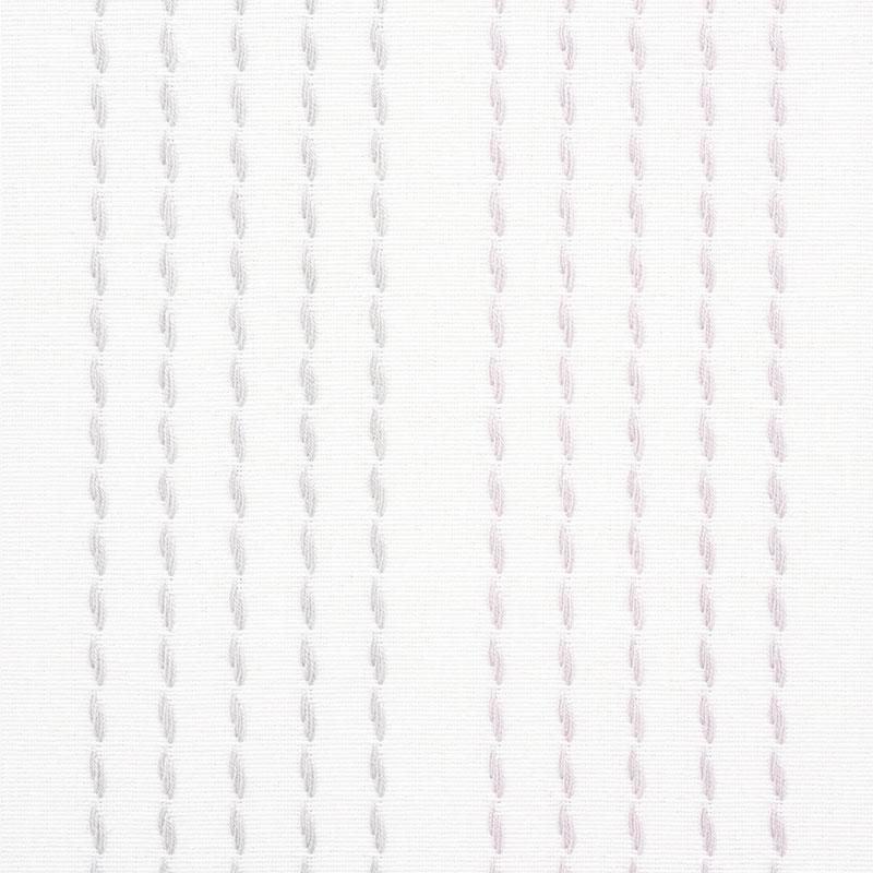 Schumacher Running Stitch Lilac & Grey Fabric