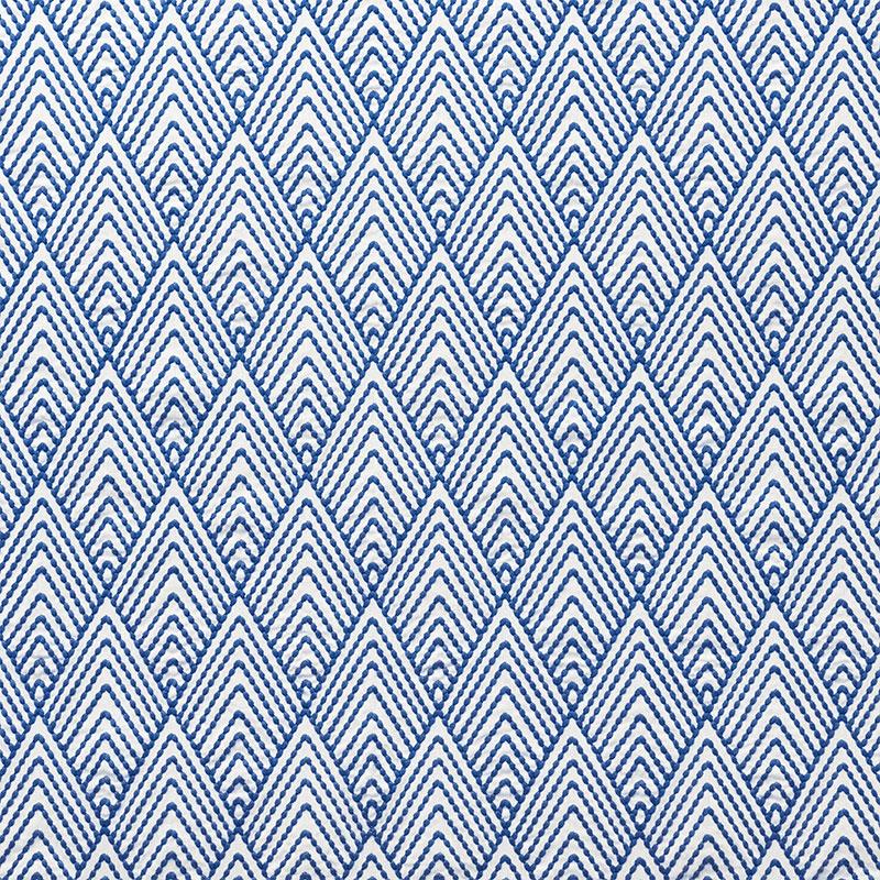 Schumacher Avila Embroidery Navy Fabric