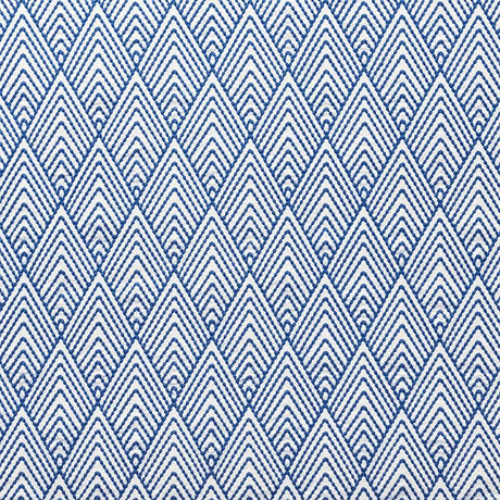 Schumacher Avila Embroidery Navy Fabric