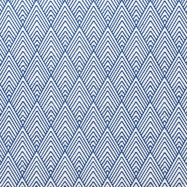 Schumacher Avila Embroidery Navy Fabric