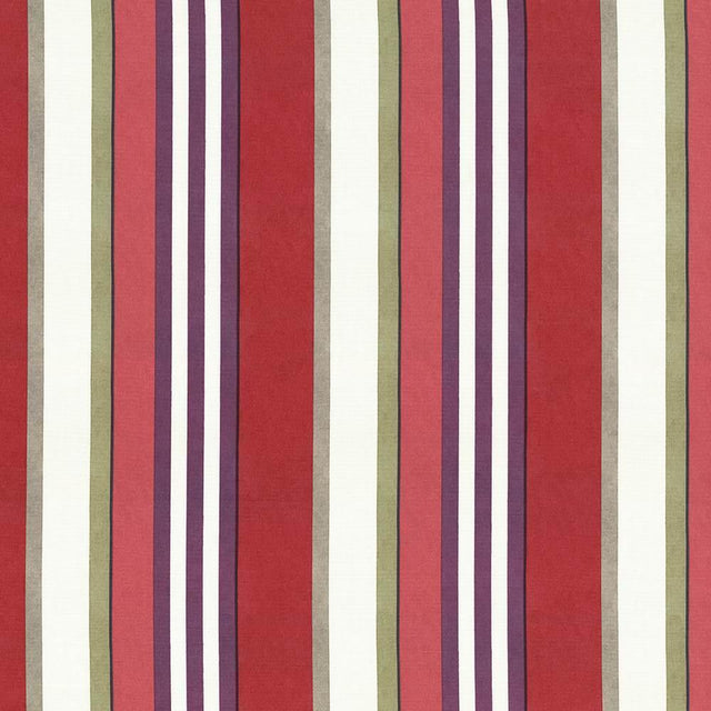 Kasmir Edgemere Stripe Berry Fabric