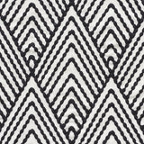 Schumacher Avila Embroidery Black Fabric