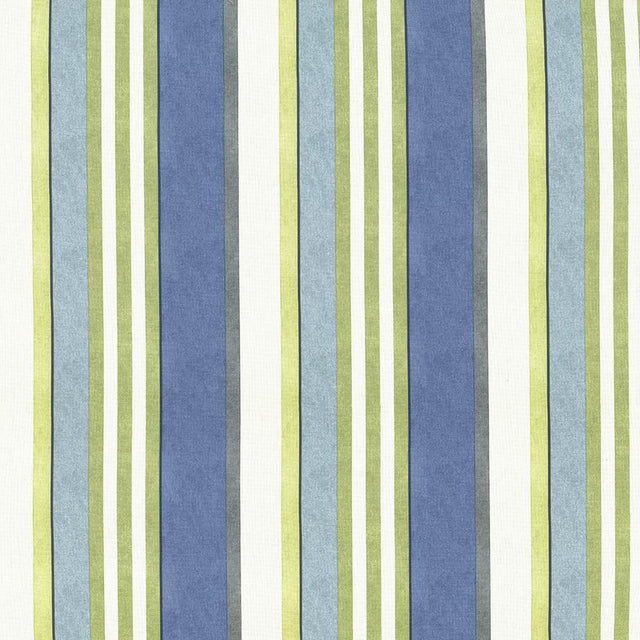 Kasmir Edgemere Stripe Bluebell Fabric