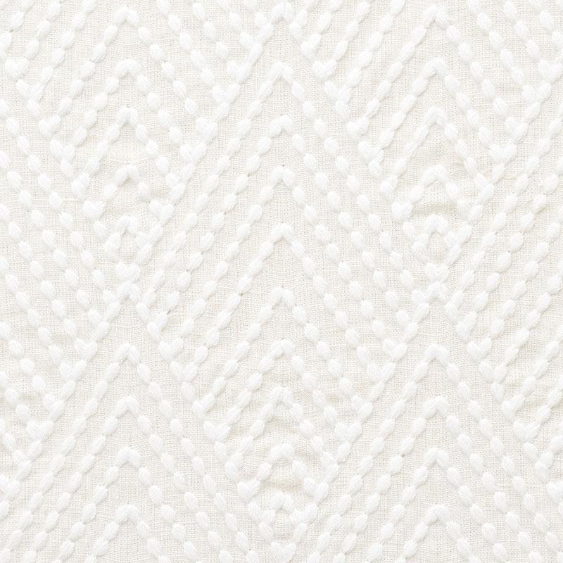 Schumacher Avila Embroidery Ivory Fabric