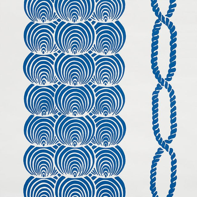 Schumacher Coralline Blue Wallpaper