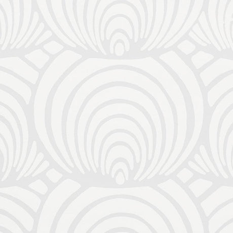 Schumacher Coralline Grey Wallpaper