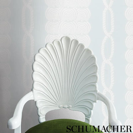 Schumacher Coralline Grey Wallpaper