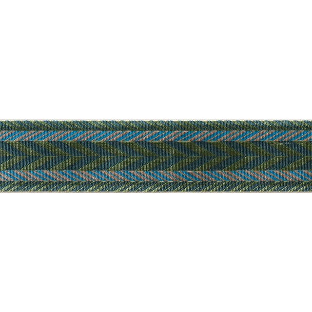 Schumacher Stinson Tape Emerald Trim