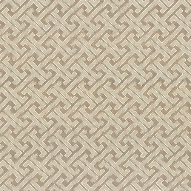 Kasmir Edo Fret Fawn Fabric