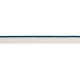 Schumacher Gustave Silk Lip Cord Narrow Peacock Trim