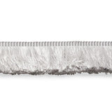 Schumacher Francois Silk Brush Fringe Dove Trim