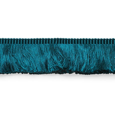 Schumacher Francois Silk Brush Fringe Peacock Trim