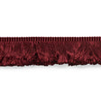 Schumacher Burgundy Francois Silk Brush Fringe