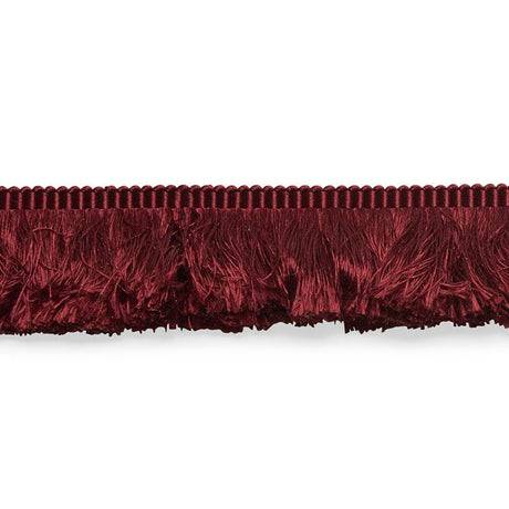 Schumacher Francois Silk Brush Fringe Burgundy Trim