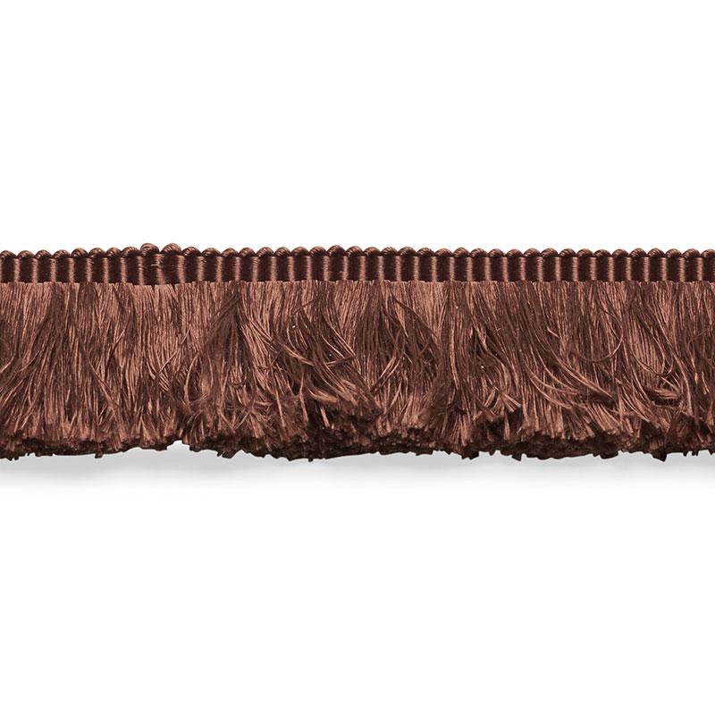 Schumacher Brown Francois Silk Brush Fringe