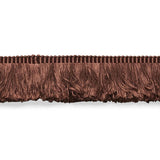 Schumacher Brown Francois Silk Brush Fringe