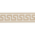 Schumacher Sand Etienne Silk Greek Key Narrow