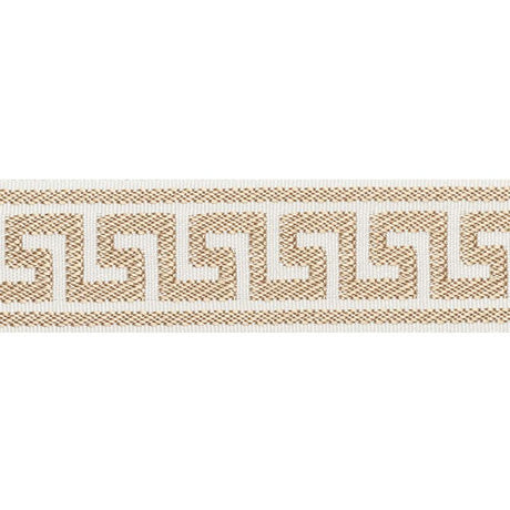 Schumacher Sand Etienne Silk Greek Key Narrow