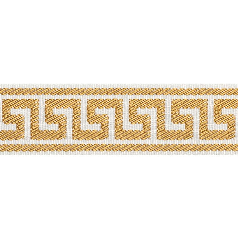 Schumacher Gold Etienne Silk Greek Key Narrow