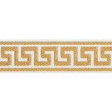 Schumacher Gold Etienne Silk Greek Key Narrow