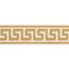 Schumacher Gold Etienne Silk Greek Key Narrow