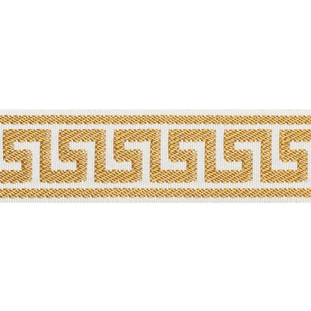 Schumacher Gold Etienne Silk Greek Key Narrow