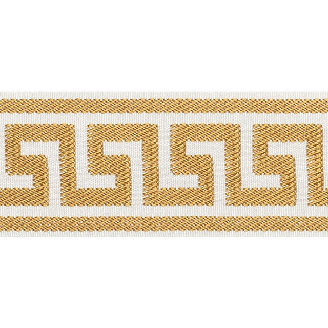 Schumacher Gold Etienne Silk Greek Key Wide