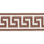 Schumacher Brown Etienne Silk Greek Key Wide