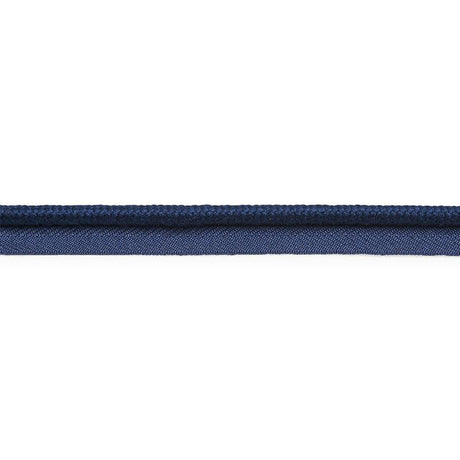 Schumacher Cedric Cotton Lip Cord Wide Navy Trim