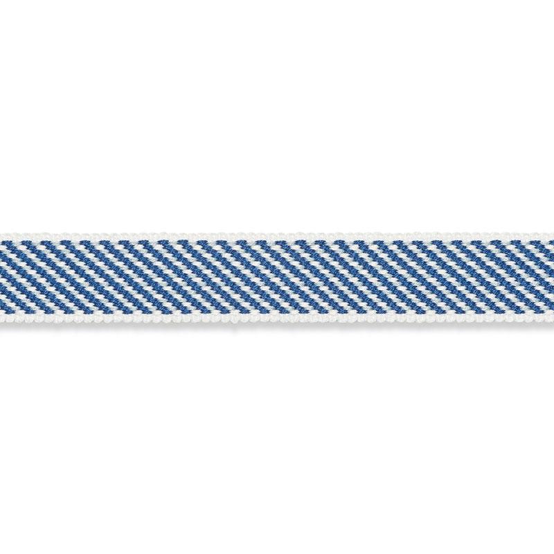 Schumacher Winston Cotton Braid Narrow Navy Trim