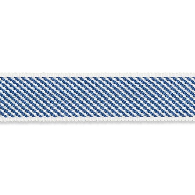 Schumacher Winston Cotton Braid Medium Navy Trim