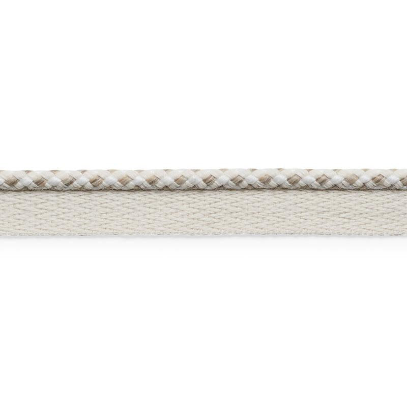 Schumacher Keaton Lip Cord Indoor/Outdoor Ivory Trim